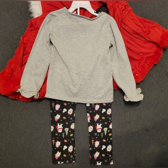 Girls three piece set, Little Lass, size 6, red and gray, new without tags - Picture 8 of 8